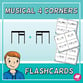 Flashcards with 4 Corners/Section - Stick Notation Reproducible PDF